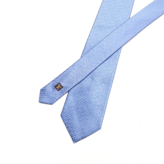 LOUIS VUITTON tie silk Blue type mens Used Authentic