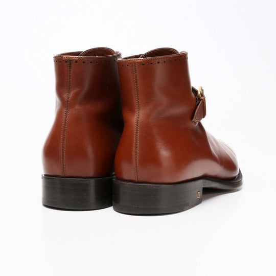 LOUIS VUITTON boots leather Brown mens 7 Used Authentic