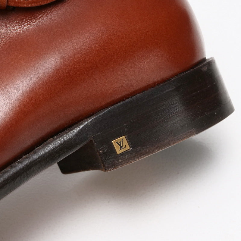 LOUIS VUITTON boots leather Brown mens 7 Used Authentic