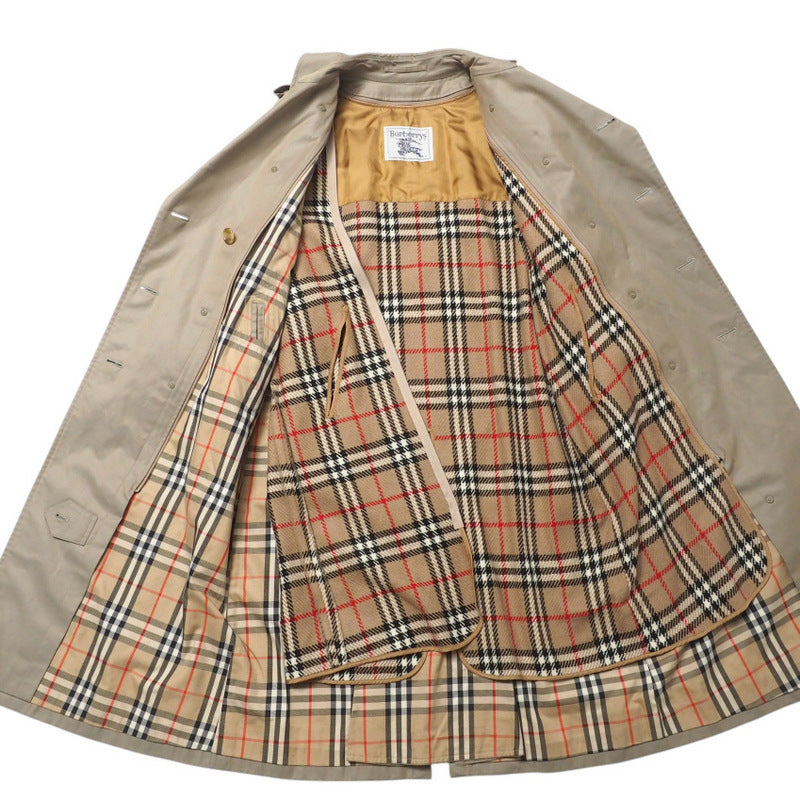 BURBERRY trench coat Outer fabric: 100% cotton Beige type Women 9AB2 Used Authentic