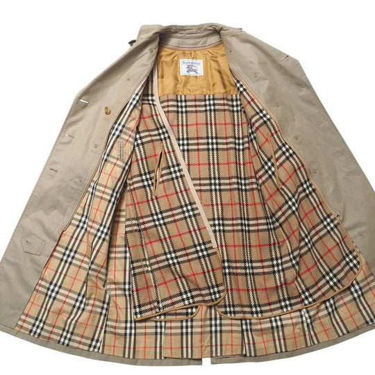 BURBERRY trench coat Outer fabric: 100% cotton Beige type Women 9AB2 Used Authentic