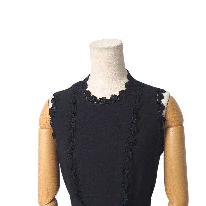 PRADA one piece acetate black Women 40 Used Authentic