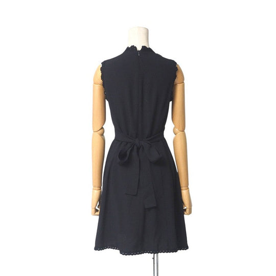 PRADA one piece acetate black Women 40 Used Authentic