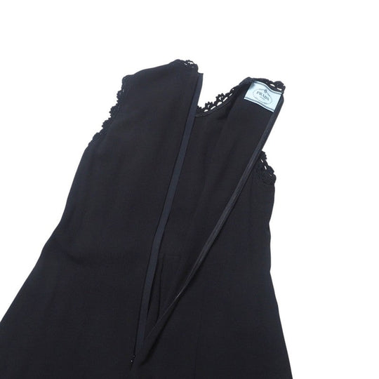 PRADA one piece acetate black Women 40 Used Authentic