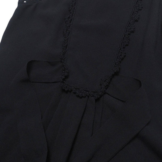PRADA one piece acetate black Women 40 Used Authentic