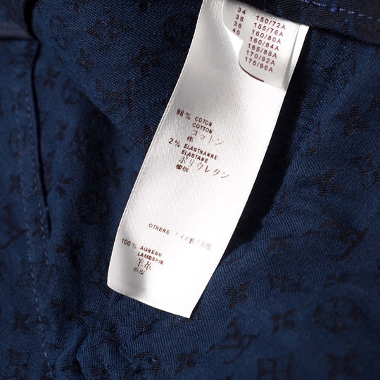 LOUIS VUITTON Jacket RW112W WTJA01B3K cotton Navy Women 36 Used Authentic
