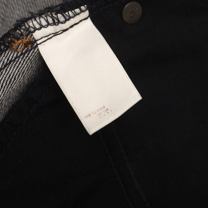 LOUIS VUITTON Denim pants 072WWLPA02CF7 Cotton denim Black type Women 38 Used Authentic
