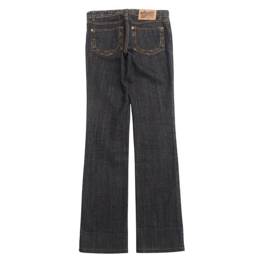 LOUIS VUITTON Denim pants 072WWLPA02CF7 Cotton denim Black type Women 38 Used Authentic