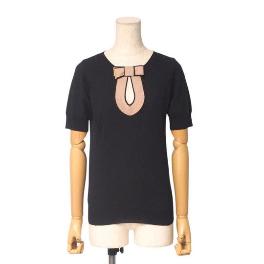 LOUIS VUITTON knit RW111A WSK515MXR knit Black/Pink Brown Women XS Used Authentic