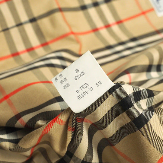 BURBERRY trench coat 100% cotton beige Women 7AB2 Used Authentic