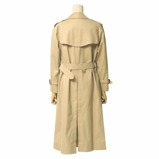 BURBERRY trench coat 100% cotton beige Women 7AB2 Used Authentic