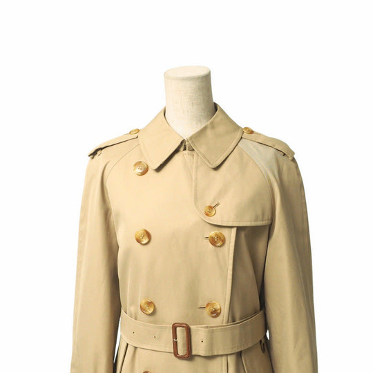 BURBERRY trench coat 100% cotton beige Women 7AB2 Used Authentic
