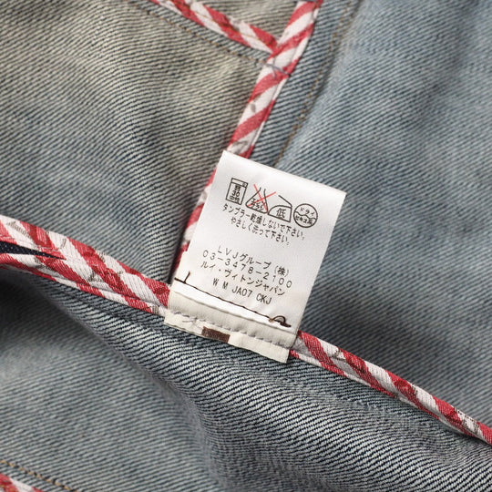 LOUIS VUITTON Denim Jacket Cotton denim Blue type Women 34 Used Authentic