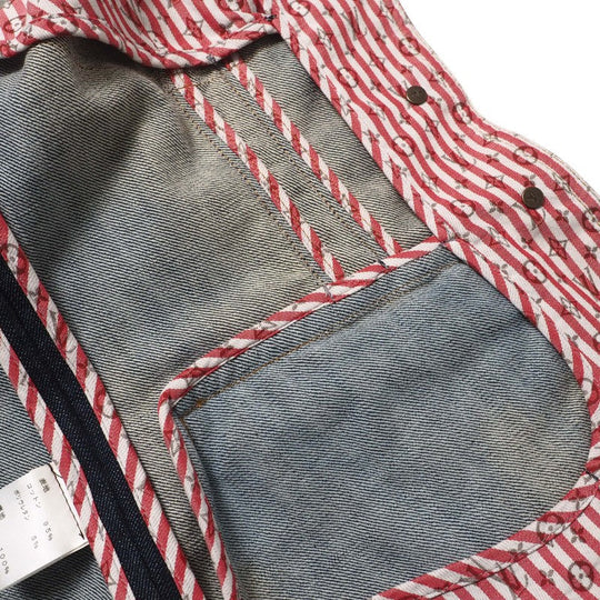 LOUIS VUITTON Denim Jacket Cotton denim Blue type Women 34 Used Authentic