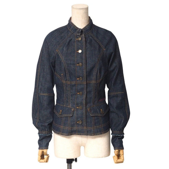 LOUIS VUITTON Denim Jacket Cotton denim Blue type Women 34 Used Authentic