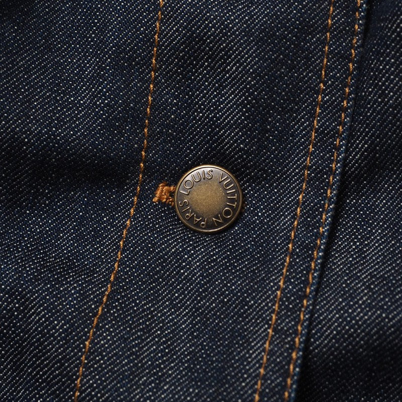 LOUIS VUITTON Denim Jacket Cotton denim Blue type Women 34 Used Authentic