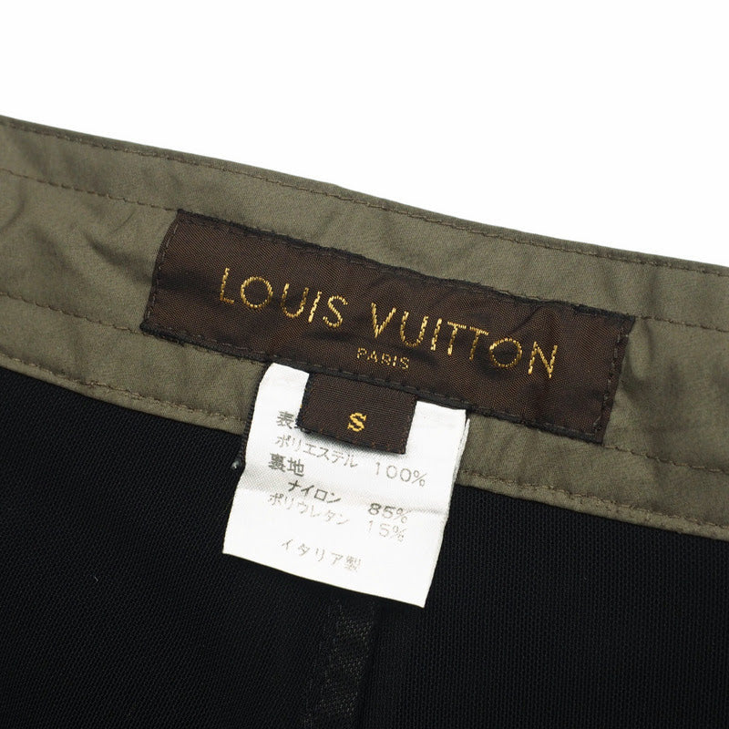 LOUIS VUITTON Shorts polyester khaki mens S Used Authentic