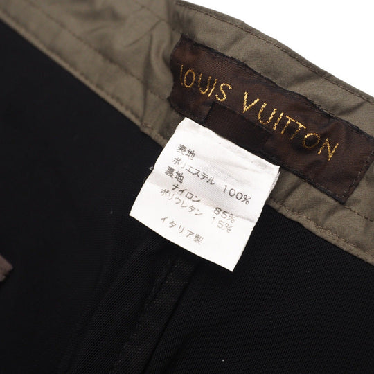 LOUIS VUITTON Shorts polyester khaki mens S Used Authentic