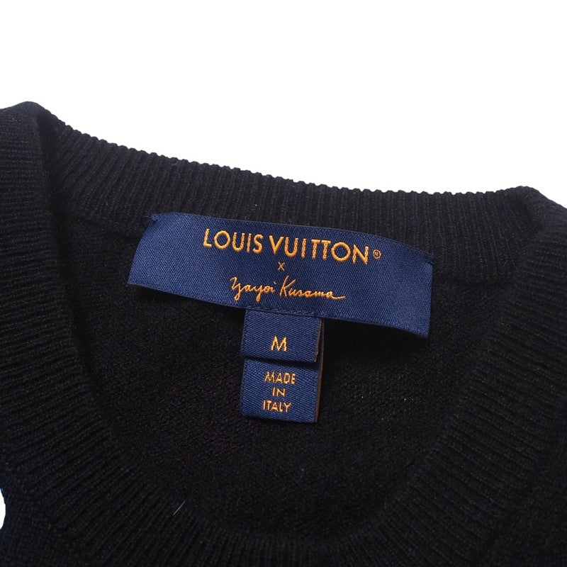 LOUIS VUITTON sweater FOKL22YC3 knit Black type Women M Used Authentic
