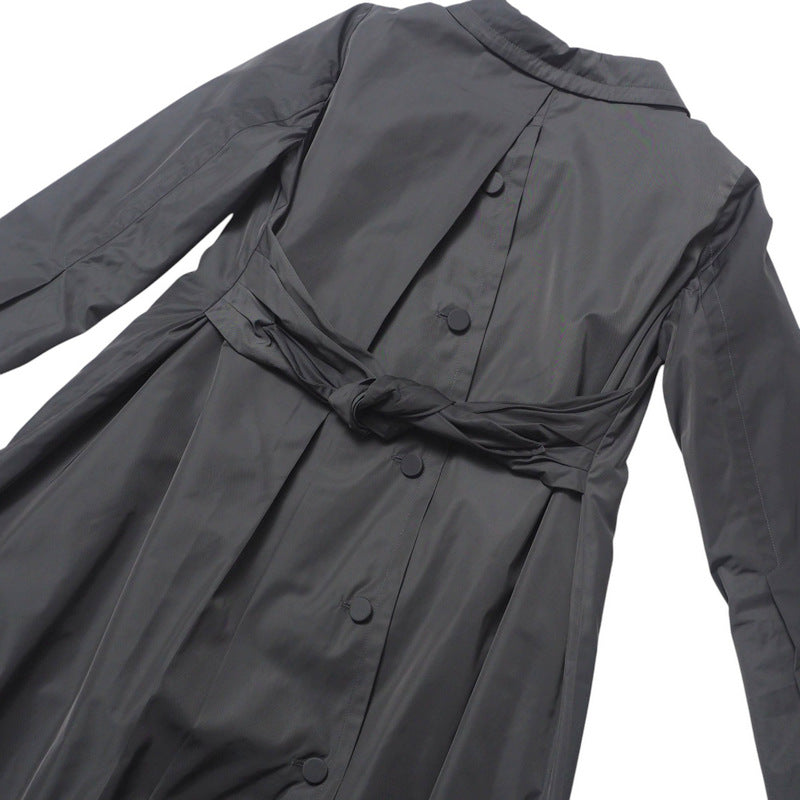 PRADA coat 290310 100% polyester% gray Women 38 Used Authentic