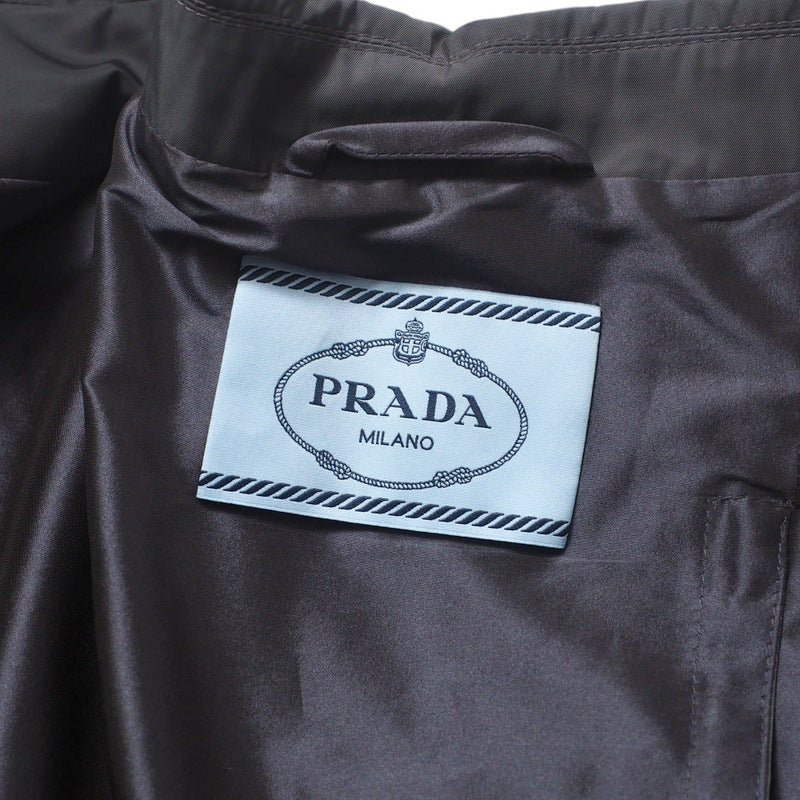 PRADA coat 290310 100% polyester% gray Women 38 Used Authentic