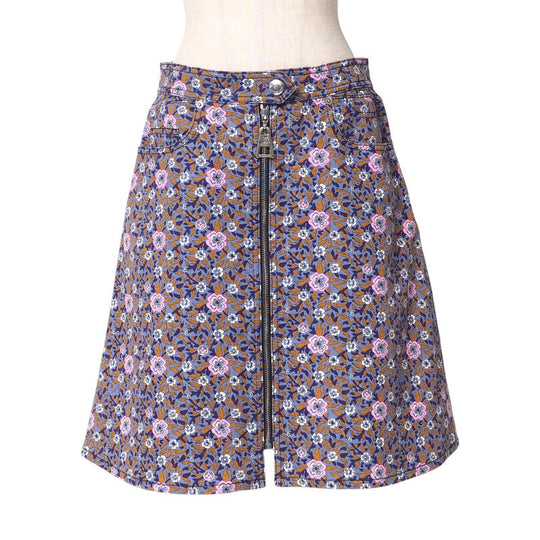 LOUIS VUITTON skirt RW152A F8SK25B74 cotton purple Women 38 Used Authentic