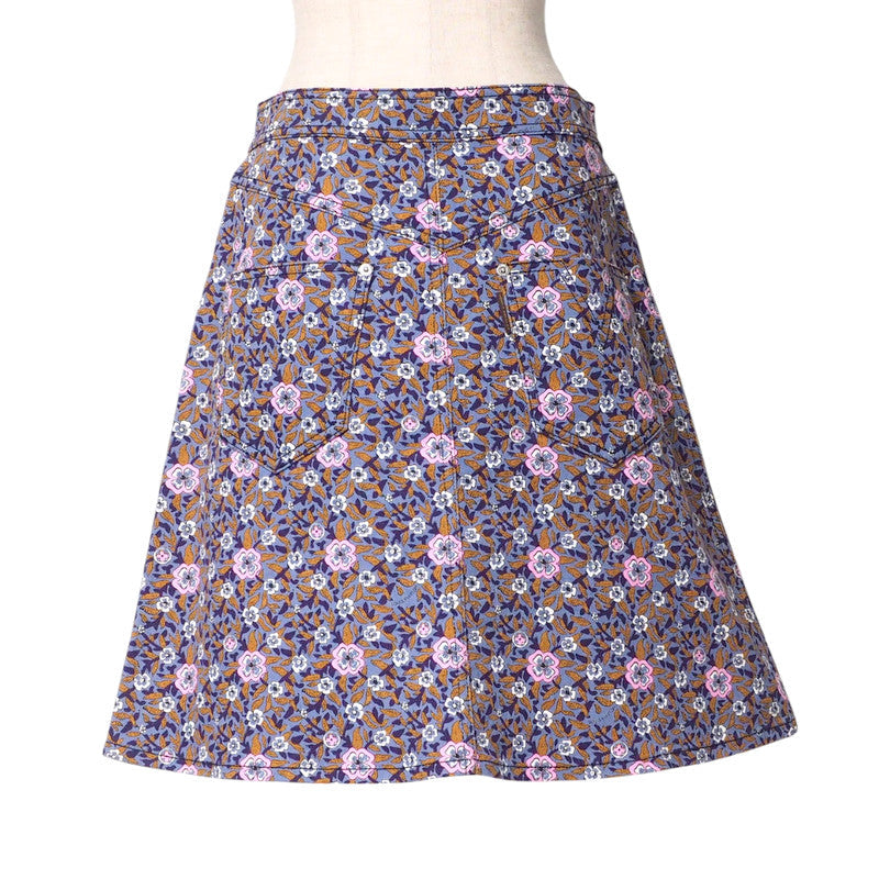 LOUIS VUITTON skirt RW152A F8SK25B74 cotton purple Women 38 Used Authentic