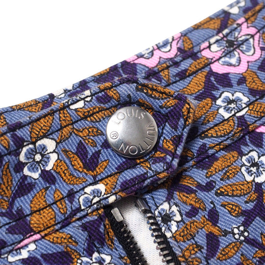LOUIS VUITTON skirt RW152A F8SK25B74 cotton purple Women 38 Used Authentic