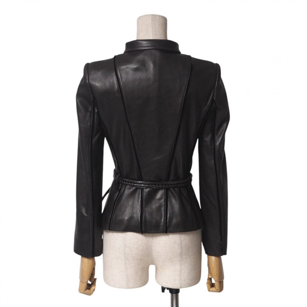 GUCCI Jacket 136350.XM216 Cowhide Brown Women 38 Used Authentic