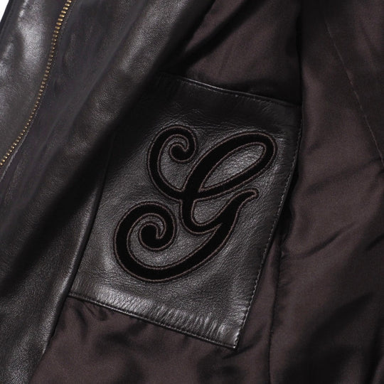 GUCCI Jacket 136350.XM216 Cowhide Brown Women 38 Used Authentic