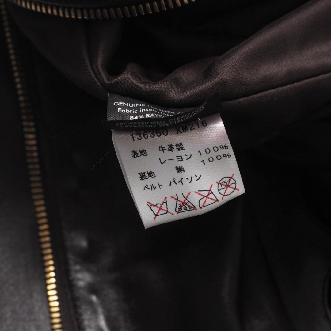 GUCCI Jacket 136350.XM216 Cowhide Brown Women 38 Used Authentic