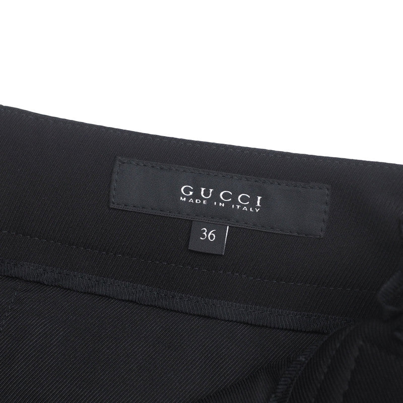 GUCCI Pants wool black Women 36 Used Authentic