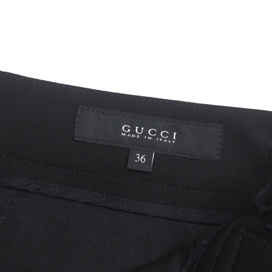 GUCCI Pants wool black Women 36 Used Authentic