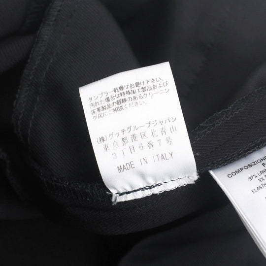 GUCCI Pants wool black Women 36 Used Authentic