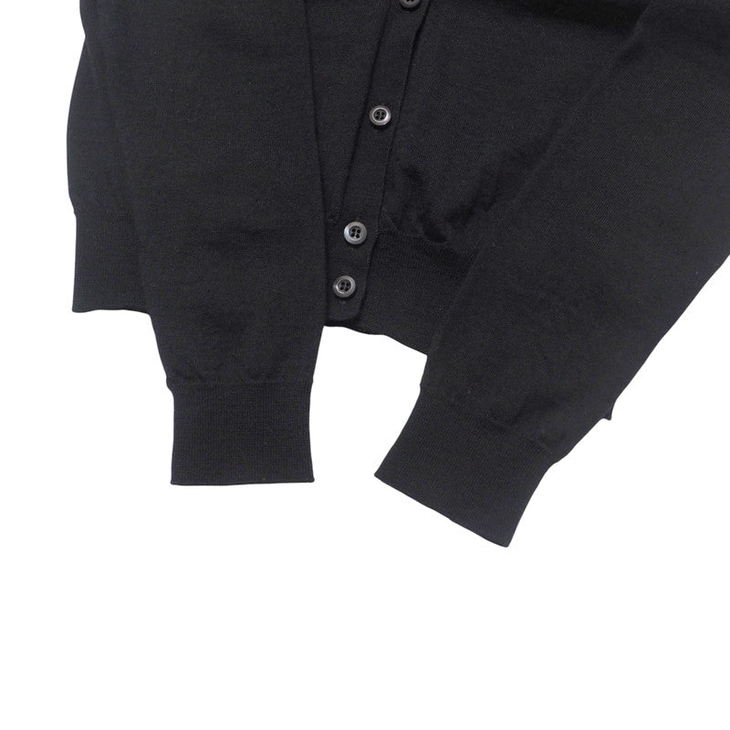 PRADA cardigan F25F68 knit black Women 40 Used Authentic