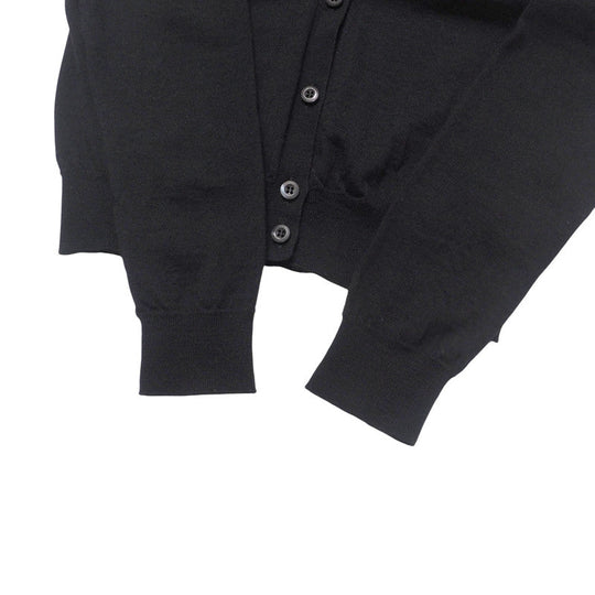PRADA cardigan F25F68 knit black Women 40 Used Authentic