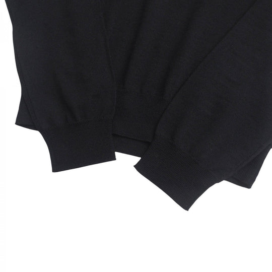 PRADA knit P24CON R172 XH2 cotton black Women 38 Used Authentic
