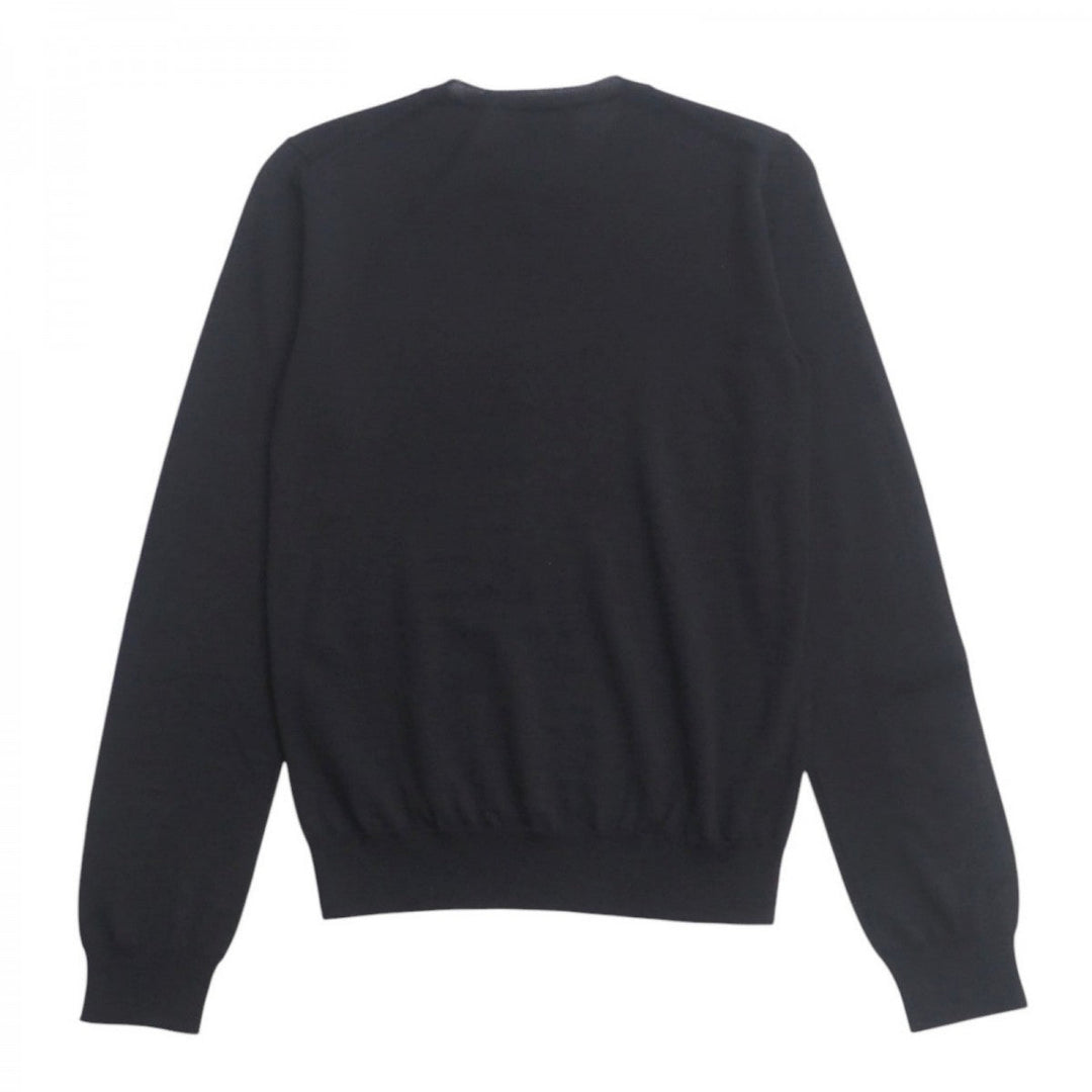 PRADA knit P24CON R172 XH2 cotton black Women 38 Used Authentic
