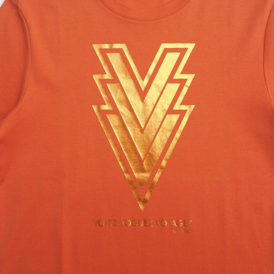 LOUIS VUITTON Short sleeve T-shirt RM151 H7Y66WCMS cotton Orange mens S Used Authentic