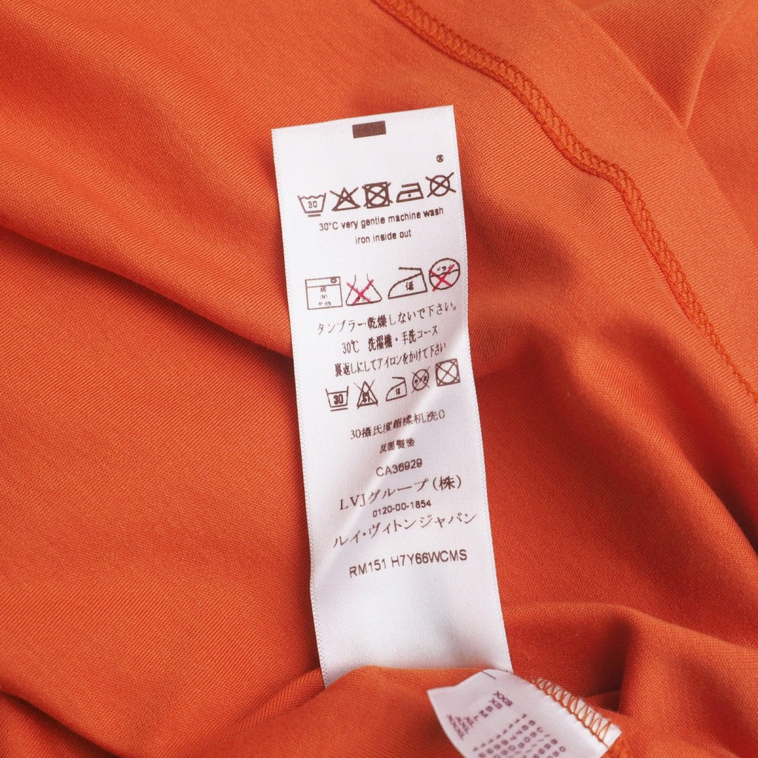 LOUIS VUITTON Short sleeve T-shirt RM151 H7Y66WCMS cotton Orange mens S Used Authentic