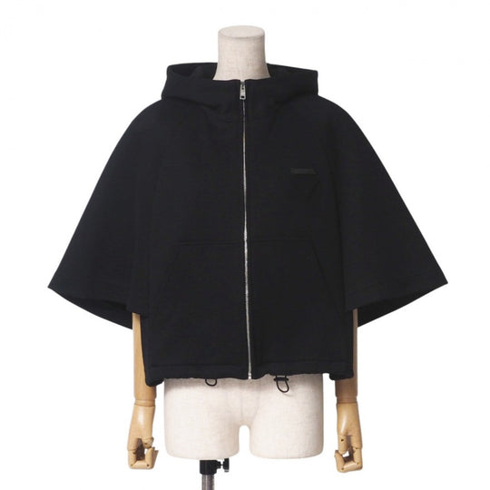 PRADA Hoodie 138561 62% cotton, 38% polyamide black Women XS Used Authentic