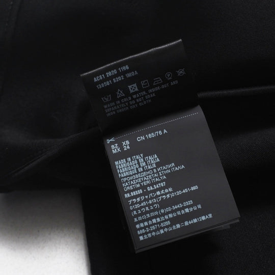 PRADA Hoodie 138561 62% cotton, 38% polyamide black Women XS Used Authentic