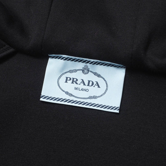 PRADA Hoodie 138561 62% cotton, 38% polyamide black Women XS Used Authentic