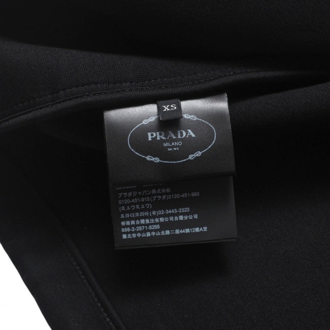 PRADA Hoodie 138561 62% cotton, 38% polyamide black Women XS Used Authentic