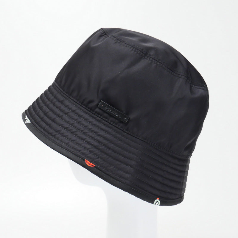 PRADA hat Nylon black Women S Used Authentic