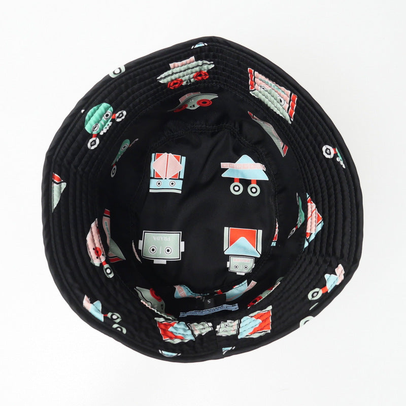 PRADA hat Nylon black Women S Used Authentic