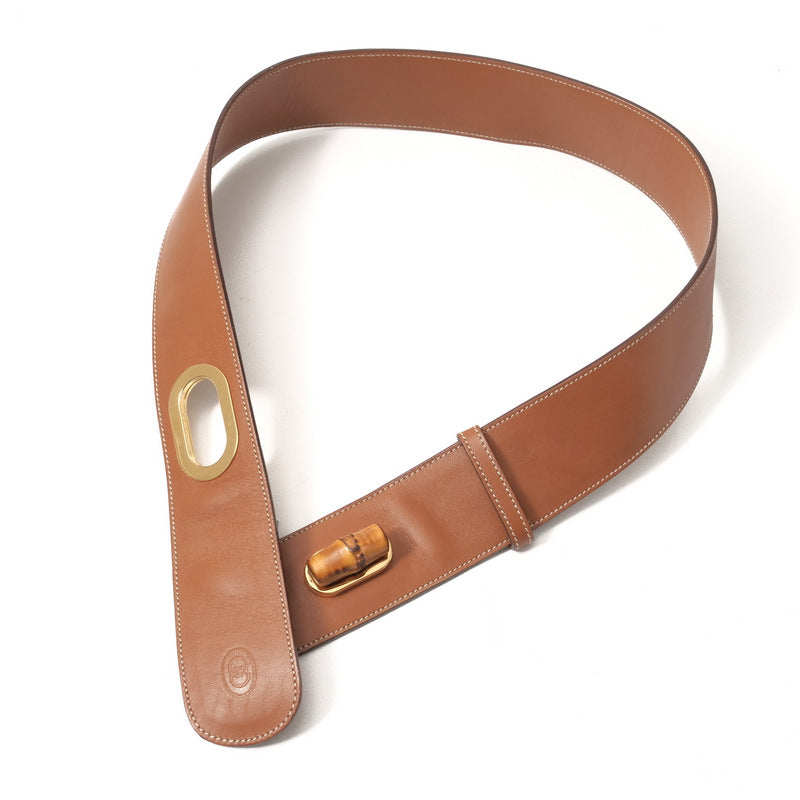 GUCCI belt 037 098 0309 Genuine Leather Brown gold 70・28