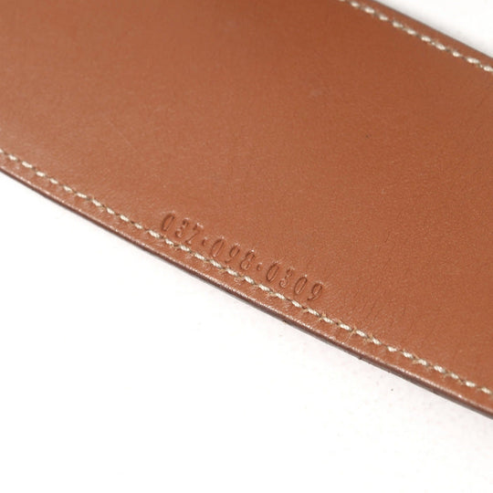 GUCCI belt 037 098 0309 Genuine Leather Brown gold 70・28