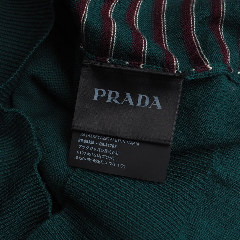 PRADA cardigan wool Green type mens 50 Used Authentic