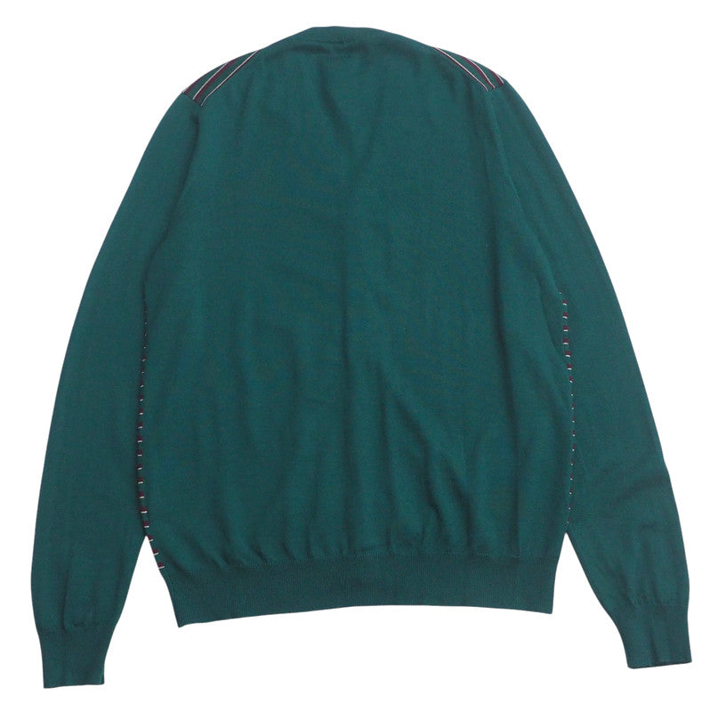 PRADA cardigan wool Green type mens 50 Used Authentic